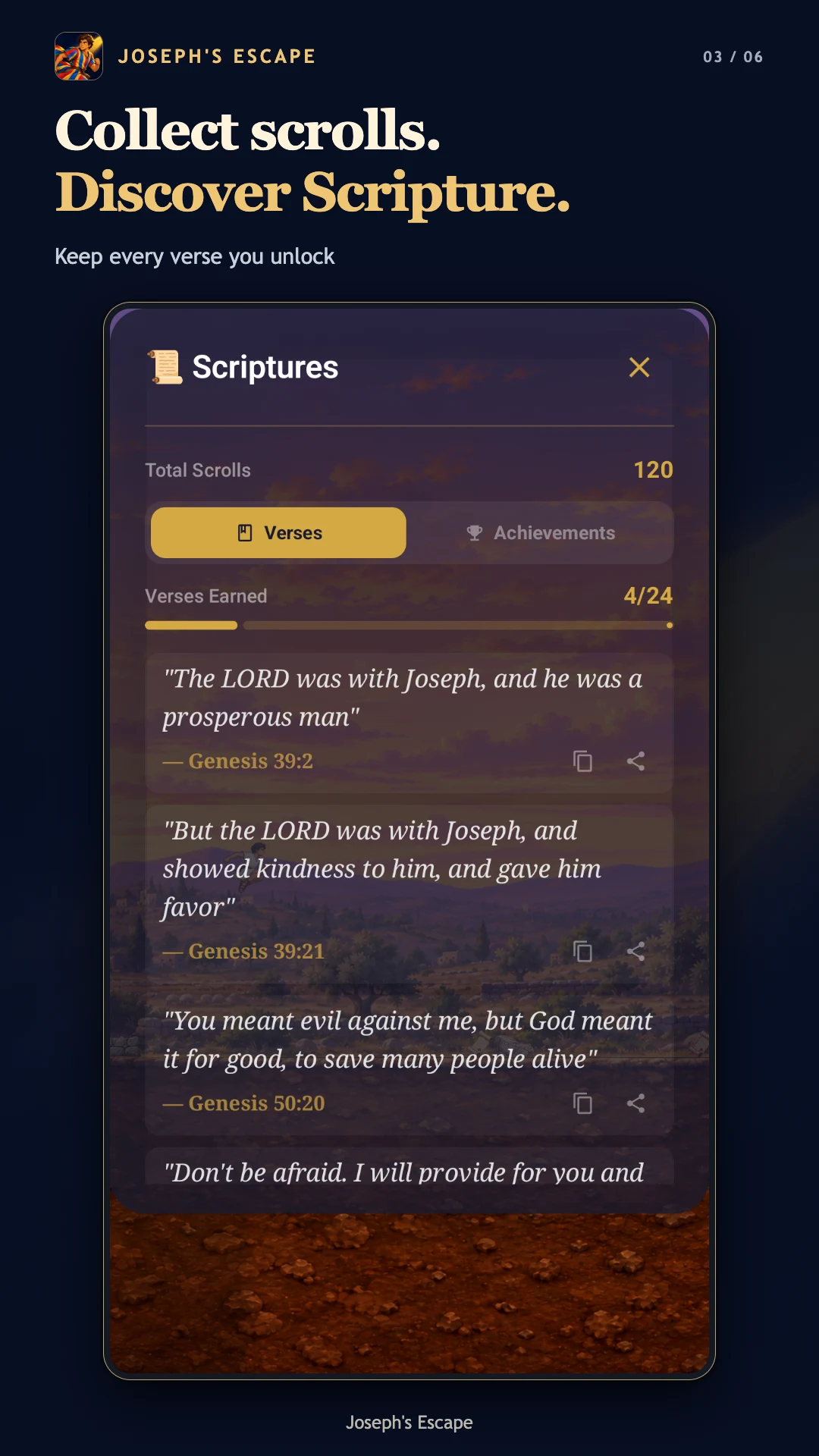 Joseph's Escape screenshot